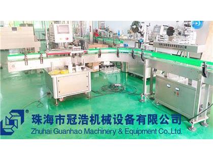 旋蓋機(jī)，鋁箔封口機(jī)，貼標(biāo)機(jī)，噴碼機(jī)，整套生產(chǎn)線已完成生產(chǎn)送貨至客戶公司